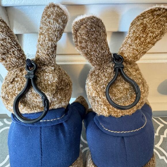 Dan Dee Peter Rabbit Plush Toys Stuffed Animals Backpack Charms Gift 8" Brown - Picture 6 of 9